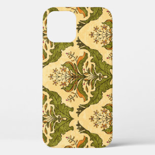 Classic floral wallpaper: stylised damask. iPhone 12 case