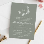 Classic Floral Wreath Monogram Sage Green Wedding Invitation<br><div class="desc">Classic Floral Wreath Monogram Sage Green Wedding Invitation

ANY QUERIES PLEASE DON'T HESITATE TO CONTACT ME.</div>