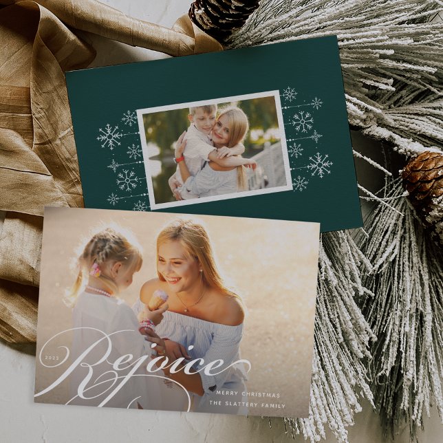 Classic Flourish | Holiday Photo Card (Creator Uploaded)
