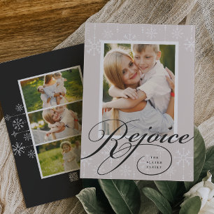Classic Flourish   Holiday Photo Card