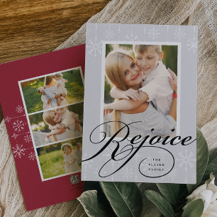 Classic Flourish Holiday Photo Card