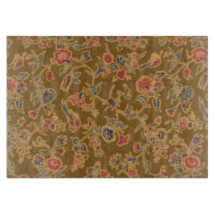 Classic Flower Chintz Pretty Soft Floral Design Cutting Board