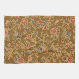 Classic Flower Chintz Pretty Soft Floral Design Tea Towel
