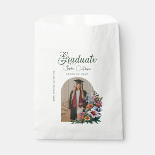 Classic Flower Garden Photo Graduation Favour Bags