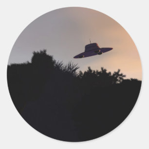 Classic Flying Saucer 2 Sticker