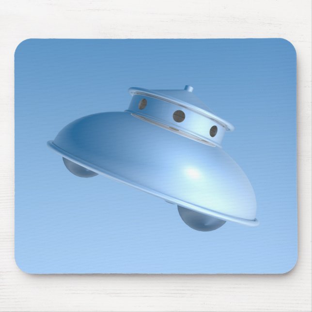 Classic Flying Saucer Mouse Mat (Front)