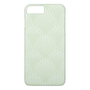 Classic foliage pattern in white and green iPhone 8 plus/7 plus case
