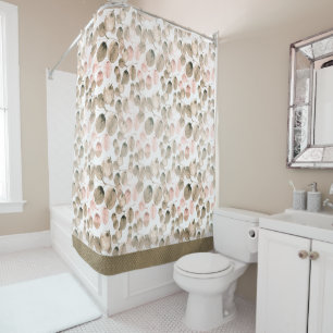 Classic Foliage Watercolor  Shower Curtain
