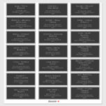 Classic Font | Black Wedding Guest Address Labels<br><div class="desc">These classic font | black wedding guest address labels are perfect for your simple black and white minimal modern boho wedding. The design features formal shabby chic typography. The look will go well with any wedding season: spring, summer, fall, or winter! Please feel free to reach out with any questions...</div>