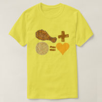 Classic Food Pair Chicken + Waffle = Love Heart