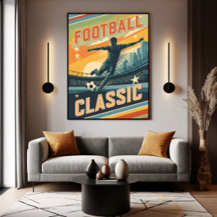 Classic Football Vintage Poster