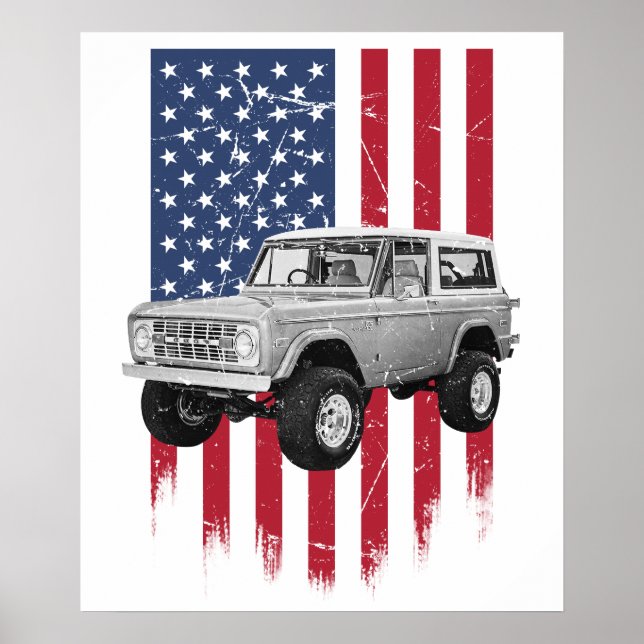 Classic ford bronco poster (Front)