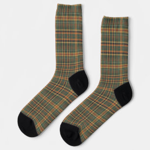 Classic Forest Green Tartan Plaid Pattern Socks