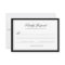 Classic Formal Black & White Border Script Wedding