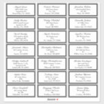Classic Formal Black White Wedding Guest Address<br><div class="desc">This Classic Formal Black White Wedding Guest Address Sticker design sets the tone for a sophisticated and elegant event for spring, summer, fall, or winter. Timeless black and white offers polished dark and light contrasting details of chic borders and vintage styling- a curated look that can truly showcase a modern...</div>