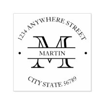 Classic Formal Family Name Initial Return Address