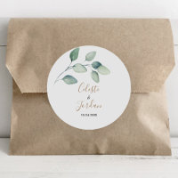 Classic Formal Green Leaves Wedding 