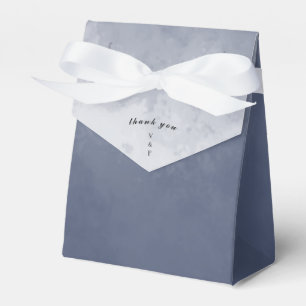 Classic Formal Navy Blue Smoke Favour Box