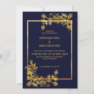 Classic Formal Wedding Invitation