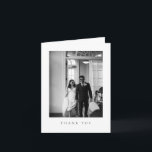 Classic Formal Wedding Photo Folded Thank You Card<br><div class="desc">Express your heartfelt gratitude in style with this elegant formal wedding thank you card. Featuring a timeless black-and-white photo layout on the front and a beautifully written message on the back, this card is designed to reflect sophistication and grace. Perfect for newlyweds who want to thank their guests with a...</div>