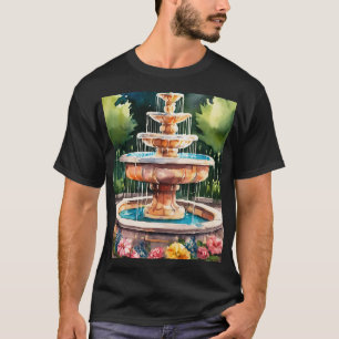 Classic Fountain Silhouette T-Shirt – Elegance and