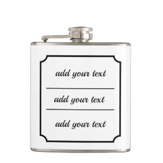 Classic Frame Personalised Flask
