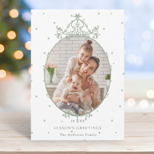 Classic Frame Season's Greetings Photo         Holiday Card