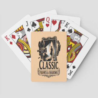 Classic Frames & Shadows Vintage Noir Cinema Playi Playing Cards