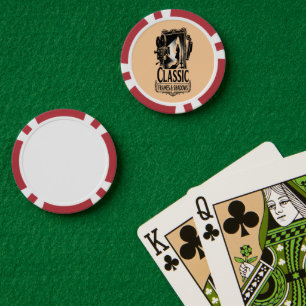 Classic Frames & Shadows Vintage Noir Cinema Poker Chips