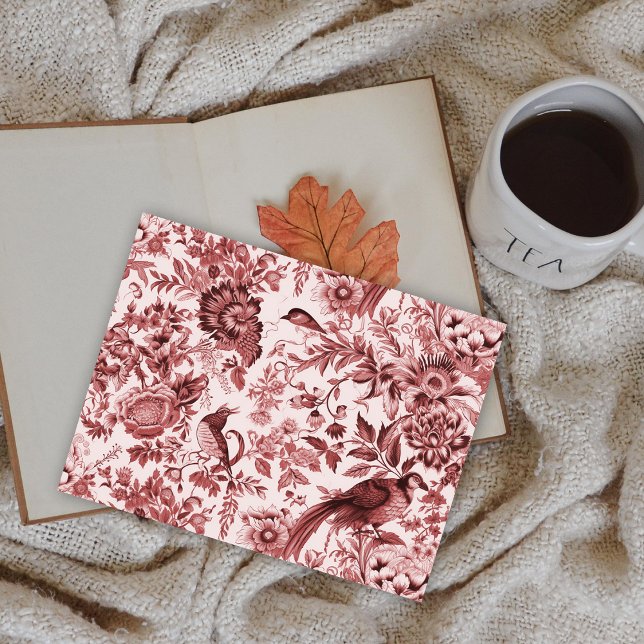 Classic French Countryside Toile du Jouy  Postcard (Classic French Countryside Toile Du Jouy Postcard by Graphic Allusions)