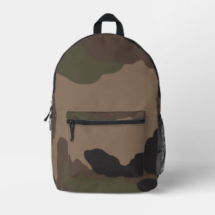 Classic French Style Camouflage Printed Backpack