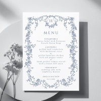 Classic French Victorian Blue Frame Wedding