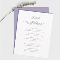 Classic French Victorian Lavender Wedding Details