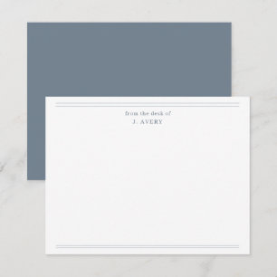 Classic From The Desk Of Slate Grey Card
