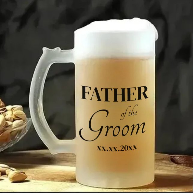 Classic Fully Customisable Wedding Beer Mug (Creator Uploaded)