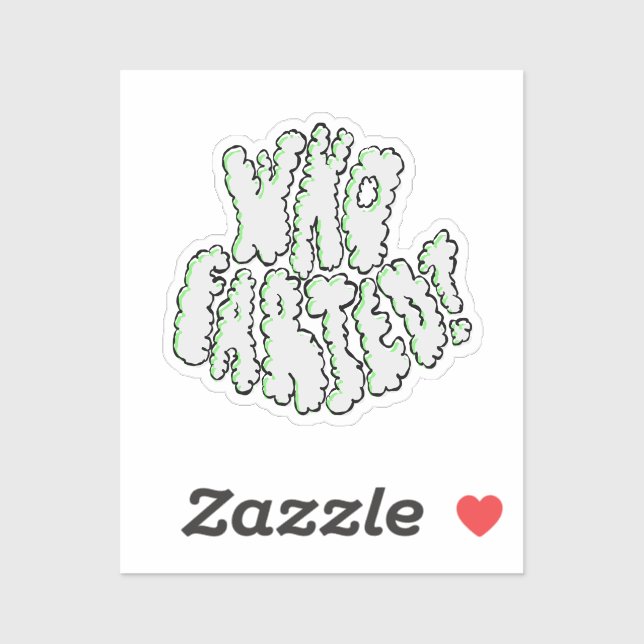 Classic Funny Who Farted? Cloud Type Joke Quote (Sheet)