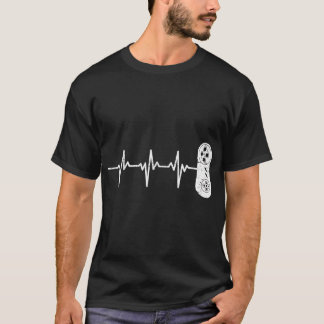 Classic Gamer Heartbeat Shirt Video Game Lover Gam