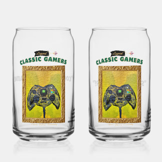 Classic Gamer Sick Box Couples Set Can Glass