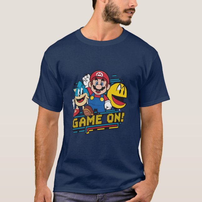 Classic Gamer T-Shirt – 80s & 90s Video Game Icons (Front)