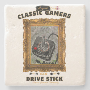 Classic Gamers Groovy Vision Stone Coaster