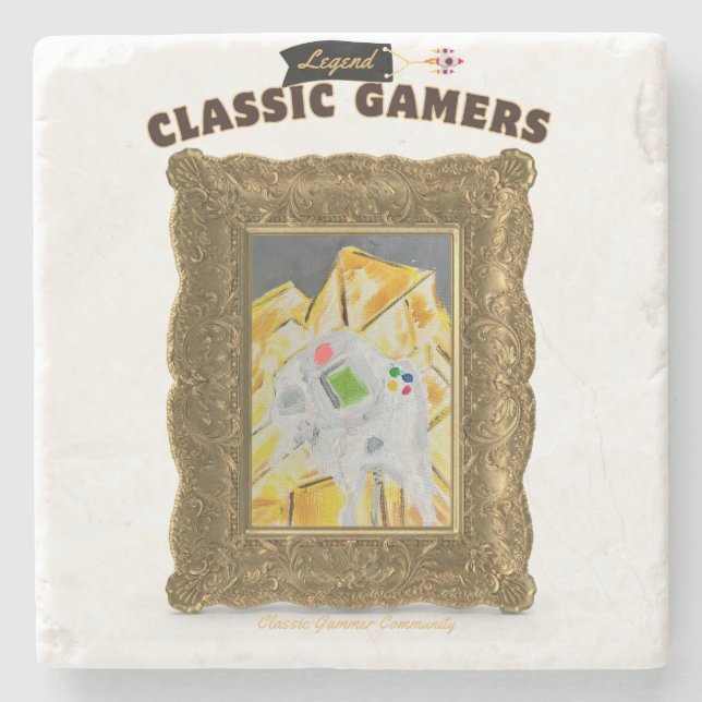 Classic Gamers Phat Dream  Stone Coaster (Front)
