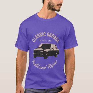 Classic Garage Vintage Old Cars Grandpa Dad Gifts  T-Shirt