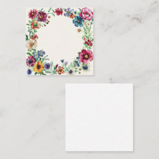 Classic Garden Flowers Frame Card