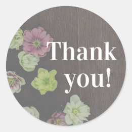 CLASSIC Garden Hellebore Favour Sticker
