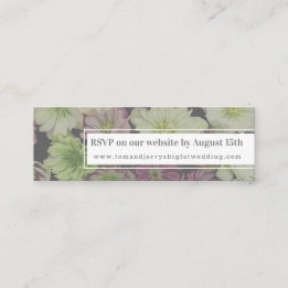 CLASSIC Garden Hellebore Mini Web RSVP Card