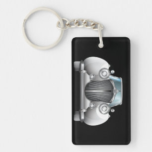 Classic Gatsby Deco Wedding Key Ring