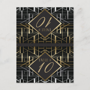 Classic Gatsby Deco Wedding Place Card