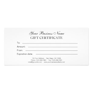 Classic Generic Plain Gift Certificate