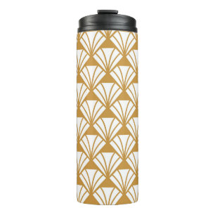 Classic Geometric: Art Deco Elegance. Thermal Tumbler