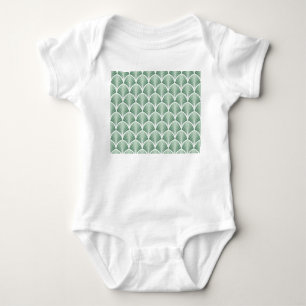 Classic Geometric: Art Deco Seamless Style Baby Bodysuit